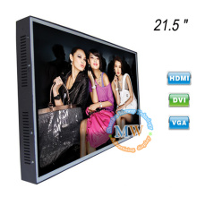 1920*1080 resolution 21.5 inch LCD monitor HDMI VGA DVI with open frame frameless